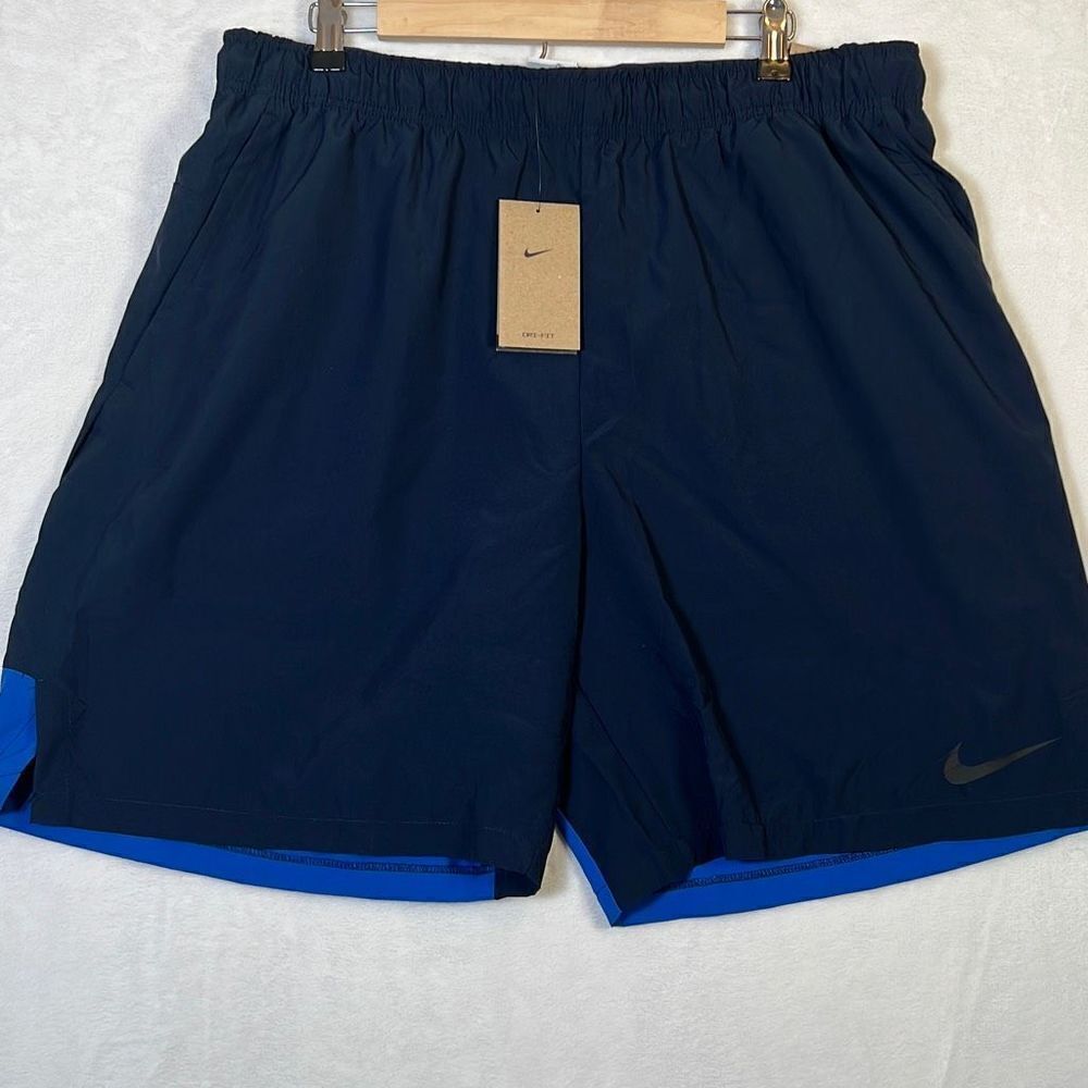 Nike‎ Dri-FIT Men's 9" Woven Training Blue Shorts- DM6617-451 NWT- Men XXL